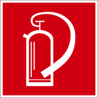 altes Feuerlöschersymbol
