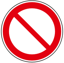 Verbotszeichen – Etikettenwissen