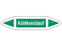 Rohrleitungskennzeichnung: Kühlkreislauf